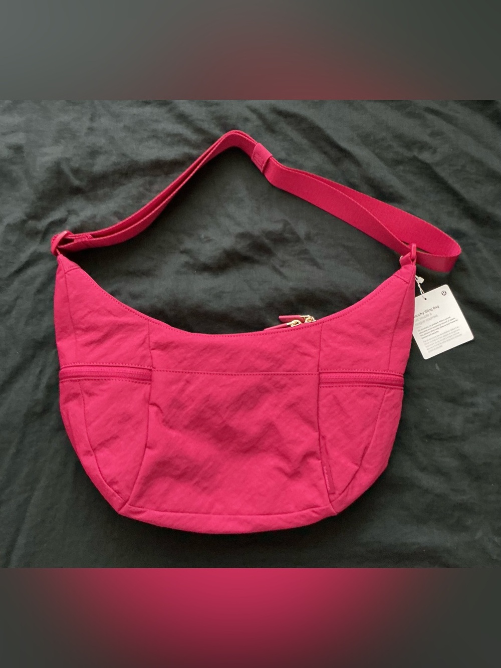 New Lululemon Slouchy Sling Berry Rumble Bag Crossbody Shoulder Bag - Picture 7 of 12
